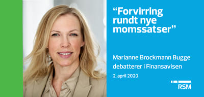 "Forvirring rundt nye momssatser" - Finansavisen 2.4.2020