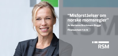 Marianne Brockmann Bugge skriver i Finansavisen 