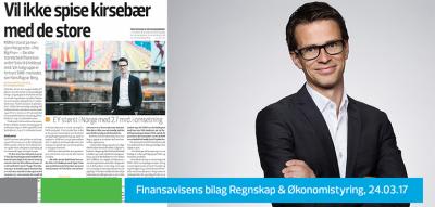 Vil ikke spise kirsebær med de store, Finansavisen 24.03.17 