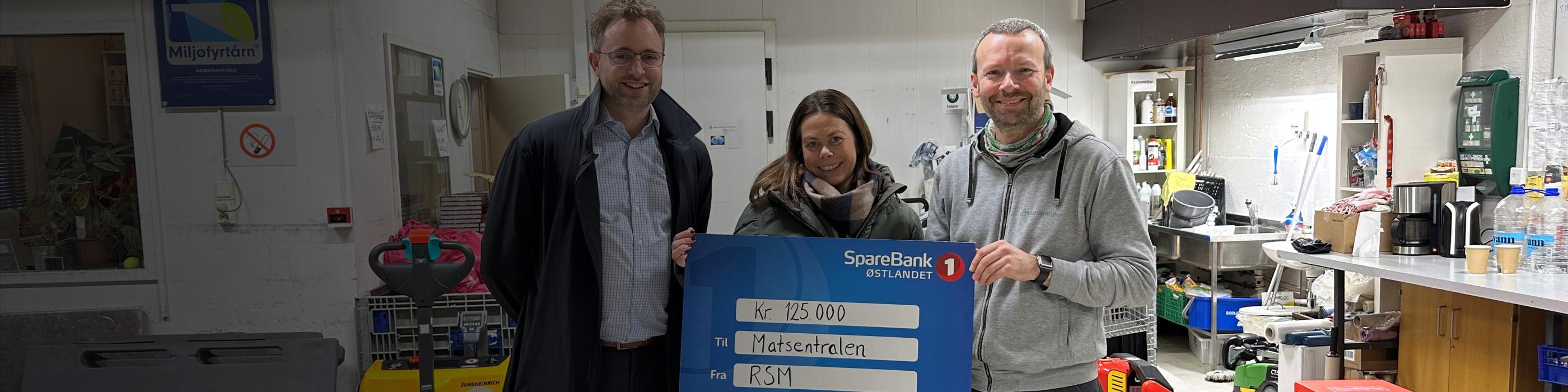 RSM gir årets julegavedonasjon til Matsentralen