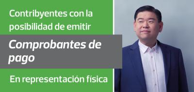 Contribuyentes con la posibilidad de emitir comprobantes de pago en representación física