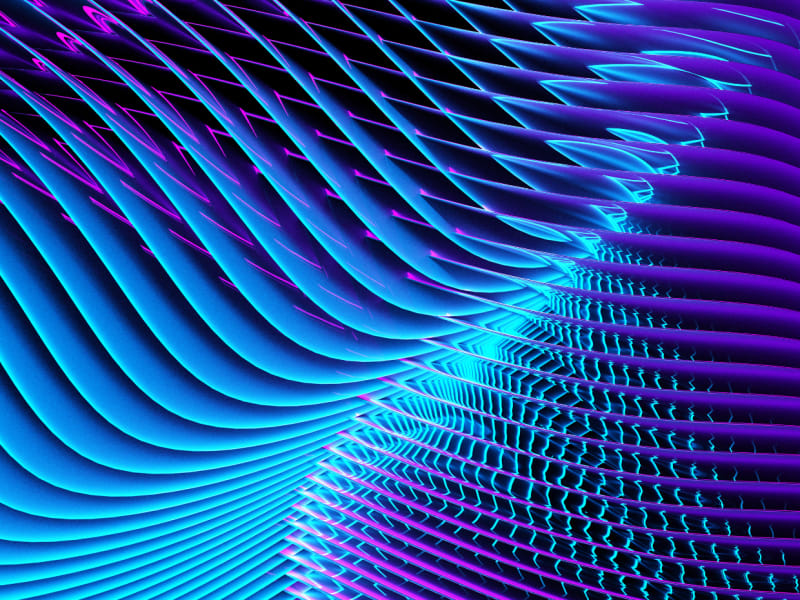 Blue and purple waves