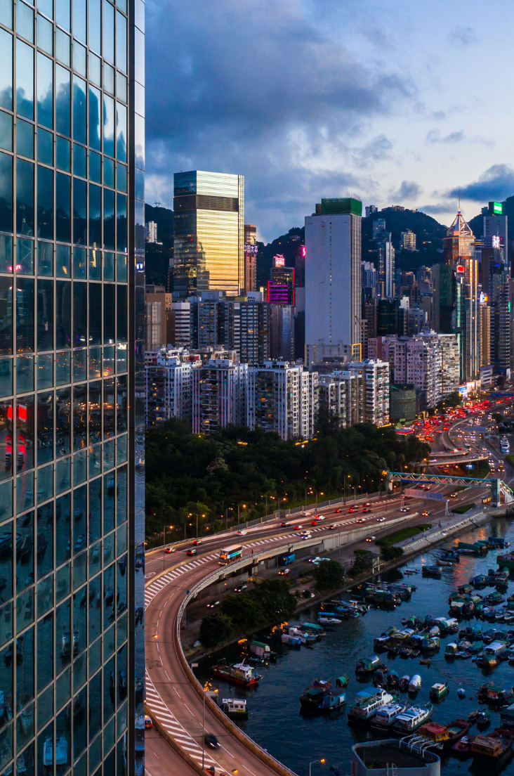 Corporate building near the yacht harbour