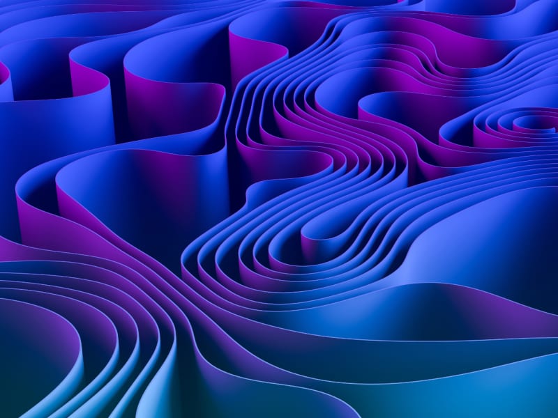 Abstract twisted purple fabric