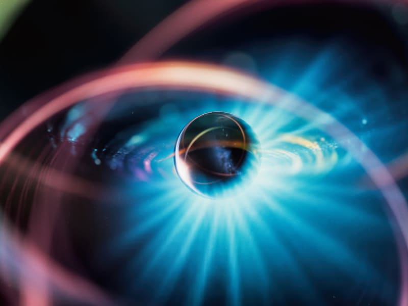 Black hole bending light