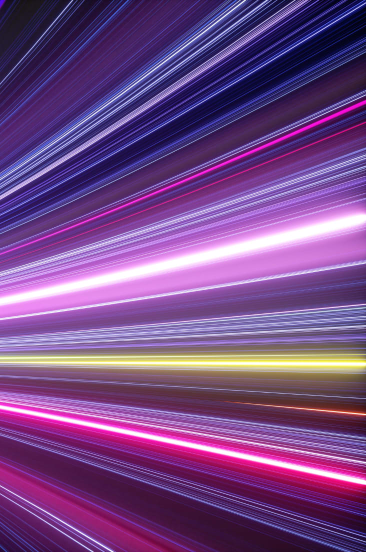 Purple rays of light