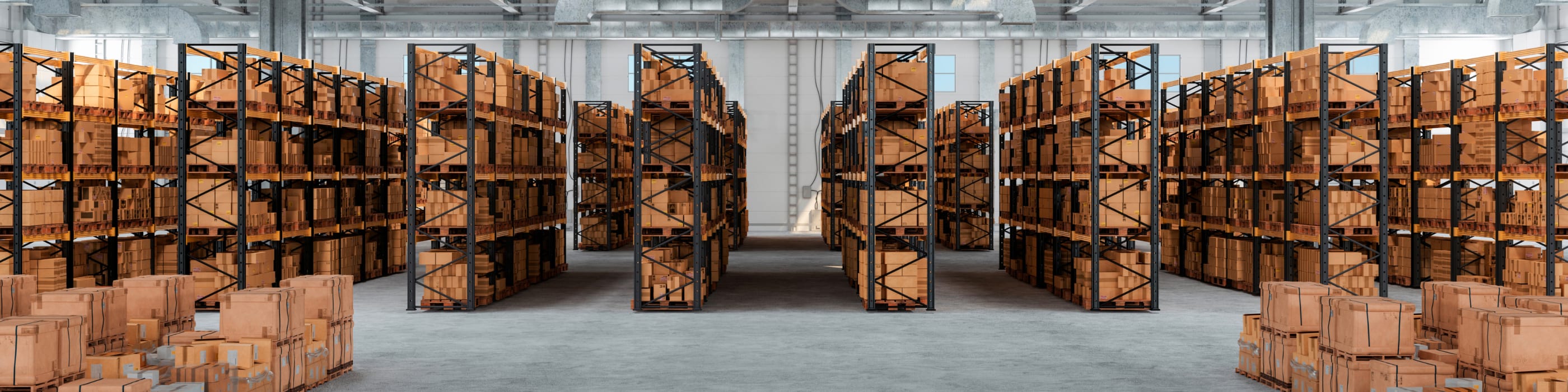 Interior of a warehouse