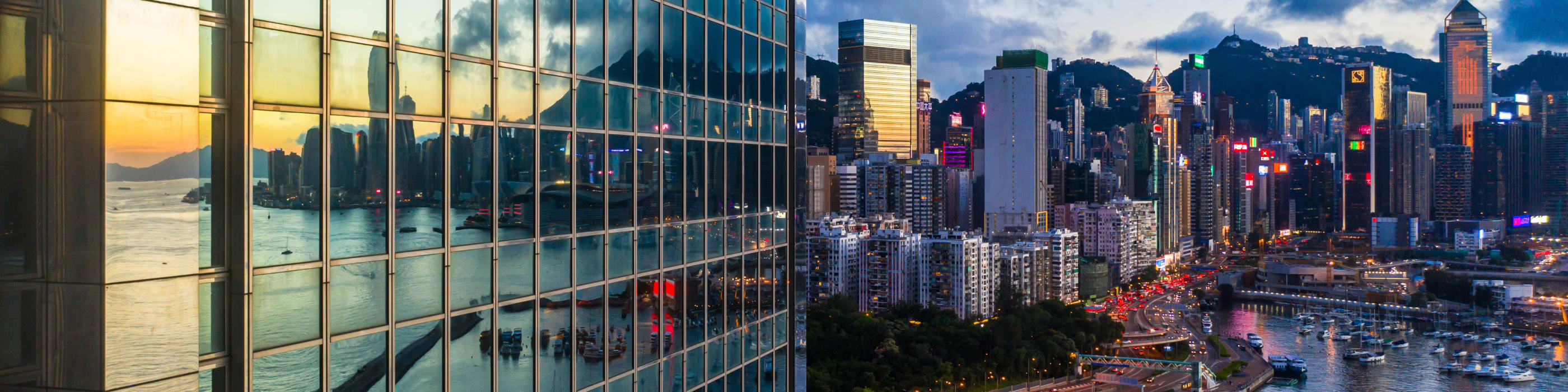 Corporate building near the yacht harbour