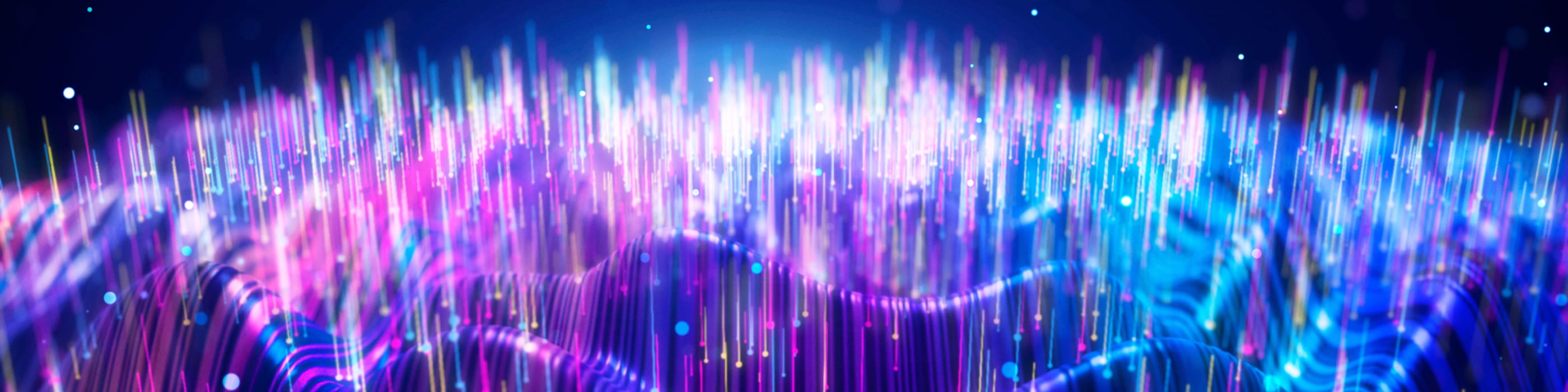 A navy-purple aurora