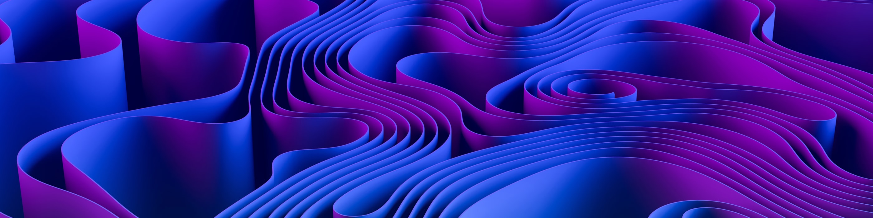 Abstract twisted purple fabric