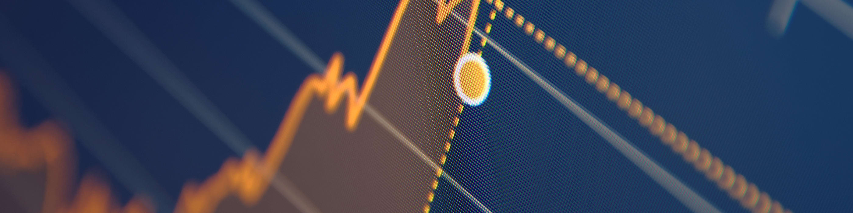 Orange graph of falling profits