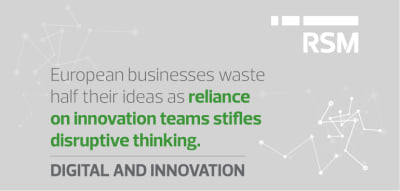 European businesses waste half their ideas as reliance on innovation teams stifles disruptive thinking