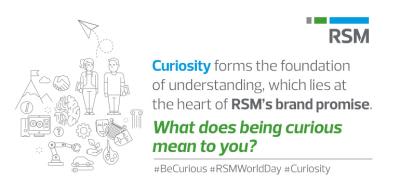 RSM celebrates curiosity for RSM World Day 2020