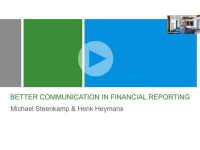 Better communication in financial reporting