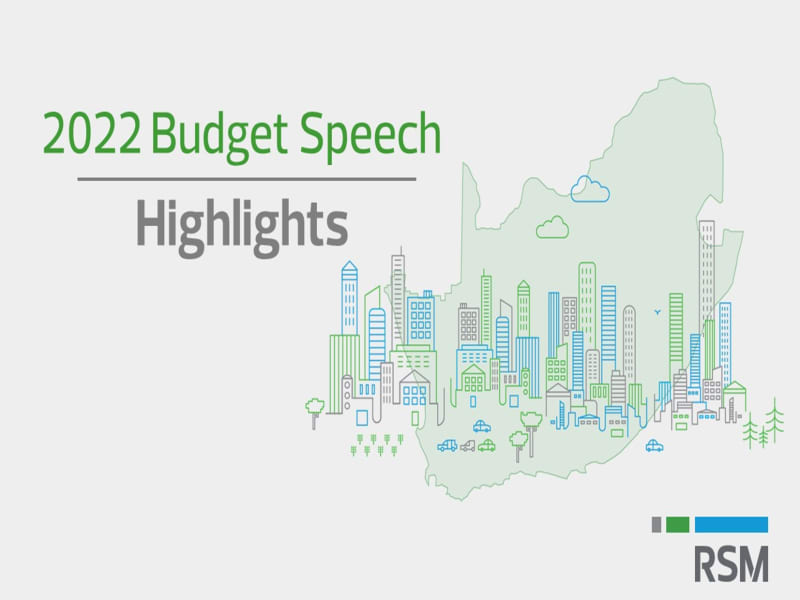 2022 Budget Speech Highlights
