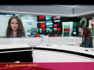 Participamos en La Tarde en 24h de TVE para hablar de nuestro estudio sobre el miedo