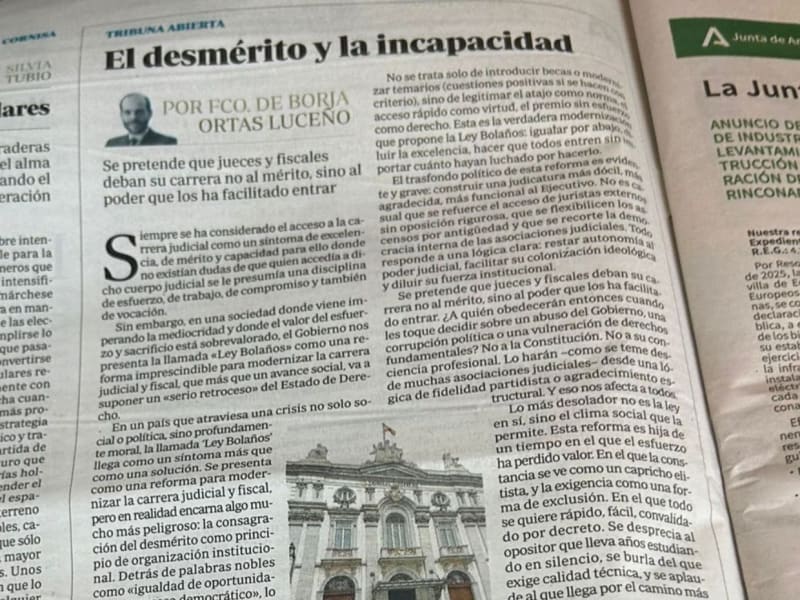 El desmérito y la incapacidad