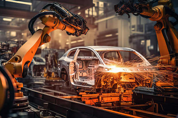 Impact of Robots on Automotive Manufacturing