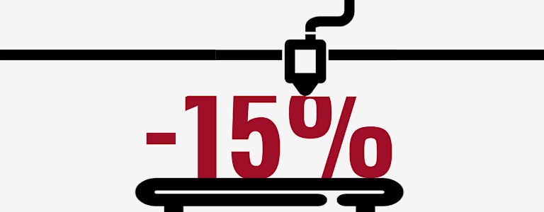 Sconto 15% stampanti 3D