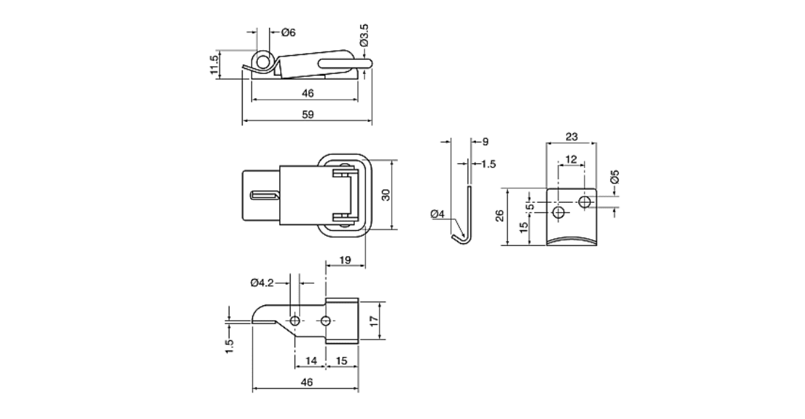 How do toggle latches work?
