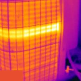 Thermal cameras diagnosing condenser coil issues