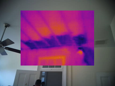 Thermal cameras can detect and spot mould early
