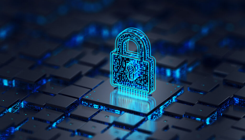 Schloss als Symbol für Cybersicherheit