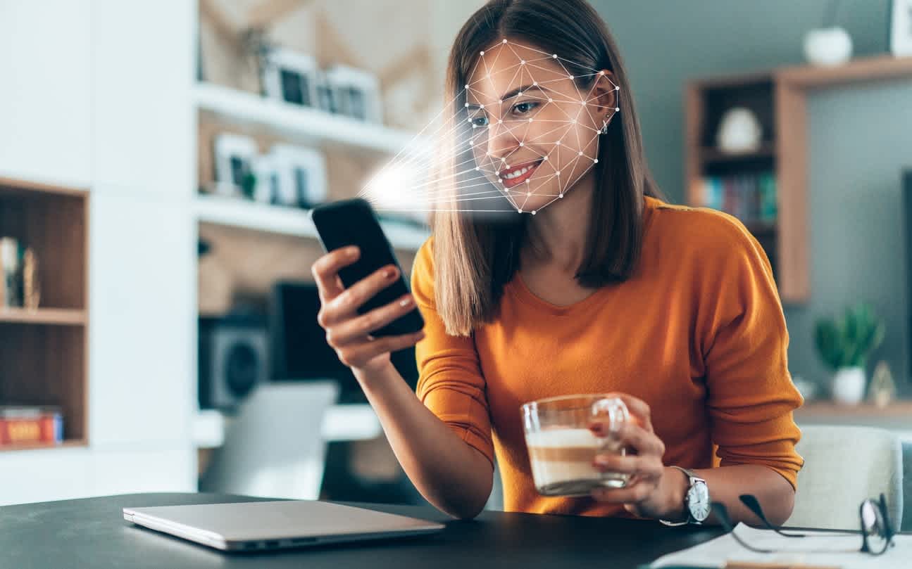 LiDAR is used for facial recognition on smartphones