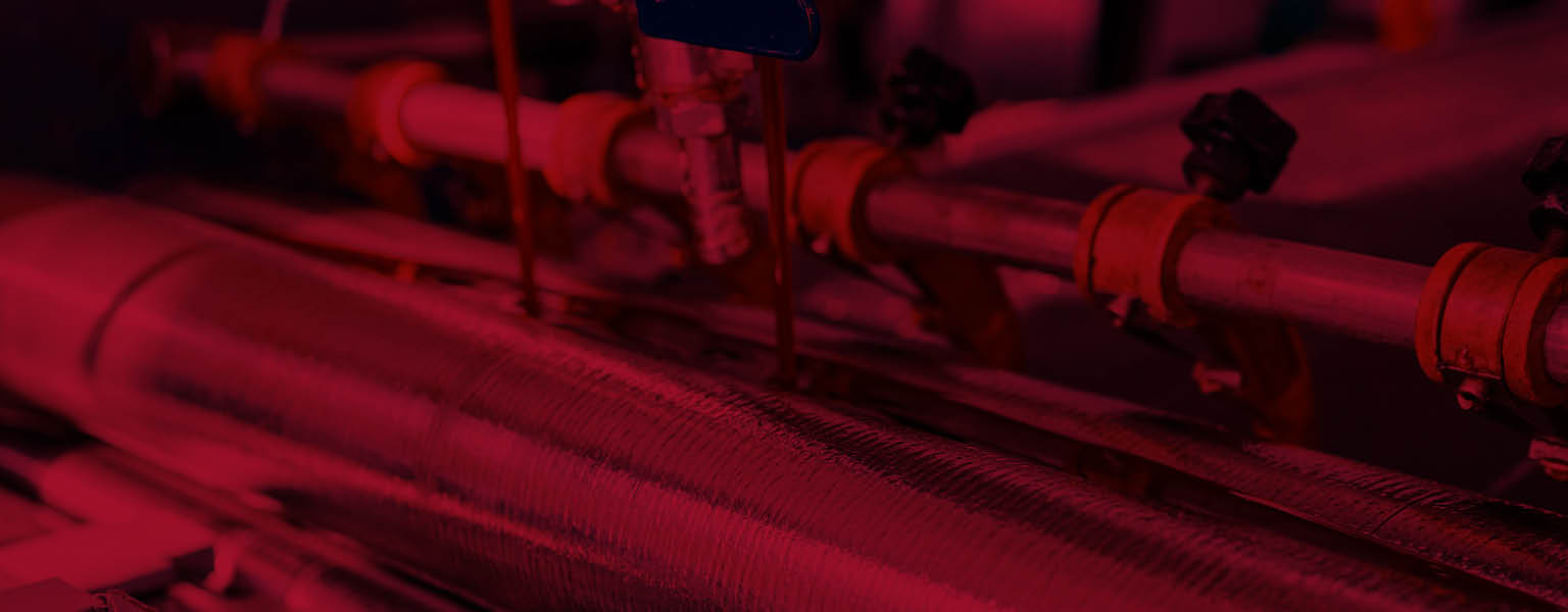A pipe covered in industrial adhesive