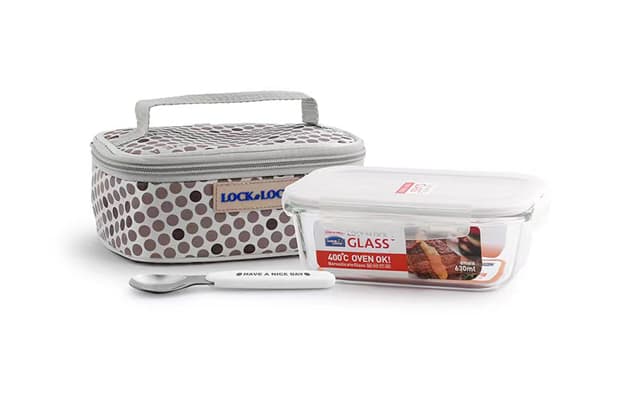 乐扣乐扣耐热玻璃保鲜盒提袋组合