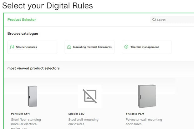 Screenshot of Enclosure Selection Tool