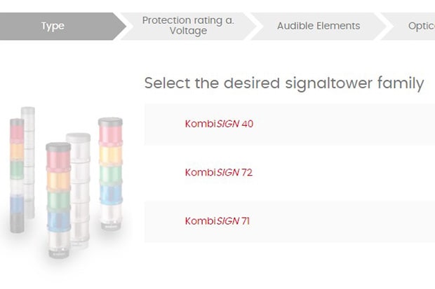 Screenshot of KombiSIGN Signal Tower Configurator