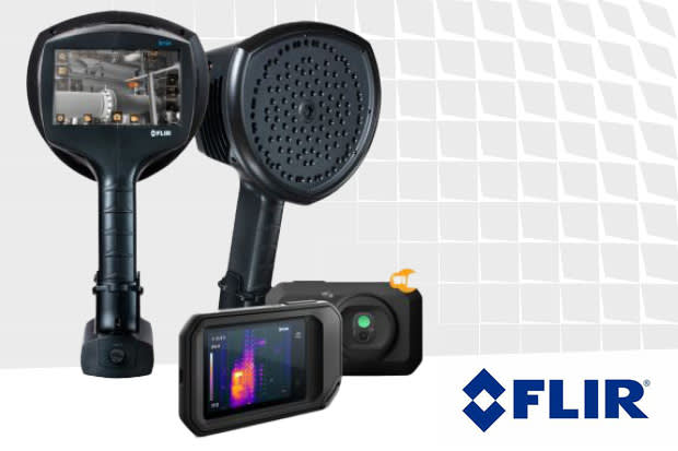 Cámara acústica FLIR Si124-LD Plus y cámara termográfica C5 