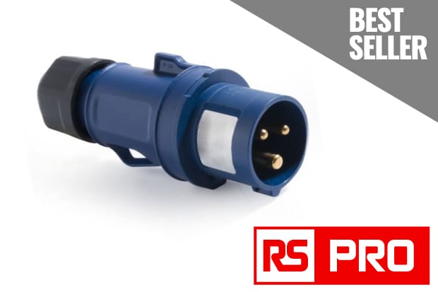 cable mount industrial power plug