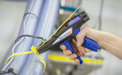 An image of a HellermannTyton Cable Tie Gun