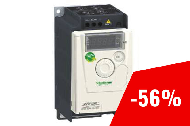 Inverter Schneider Electric, 0,75 kW, 230 V c.a., 1 fase, 0.5 → 400Hz