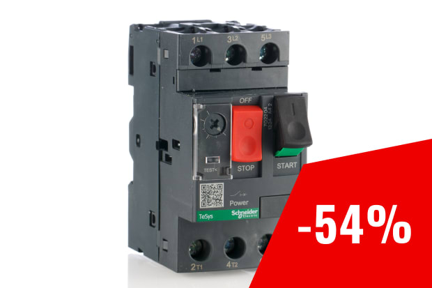 Interruttore automatico del motore Schneider Electric, 690 V, 9 a 14 A TeSys Deca