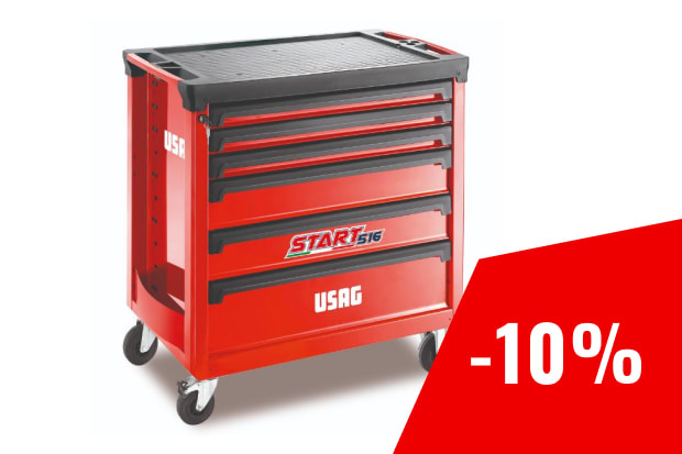 516 STXL6V  CARRELLO START ROSSO VUOTO