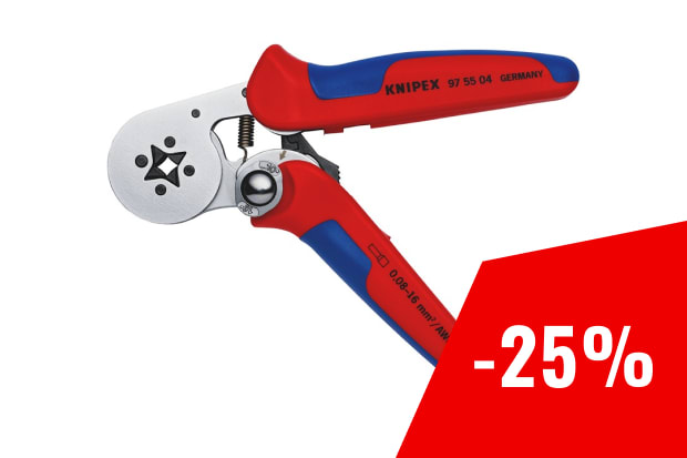 KNIPEX 97 55 04 SELF-ADJUSTING CRIMPING