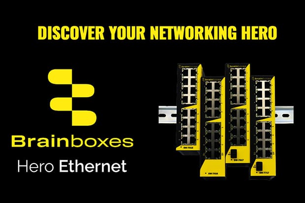 Brainboxes Hero Ethernet Switches