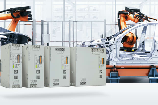 Phoenix Contact coedingen in fabriek voor een auto