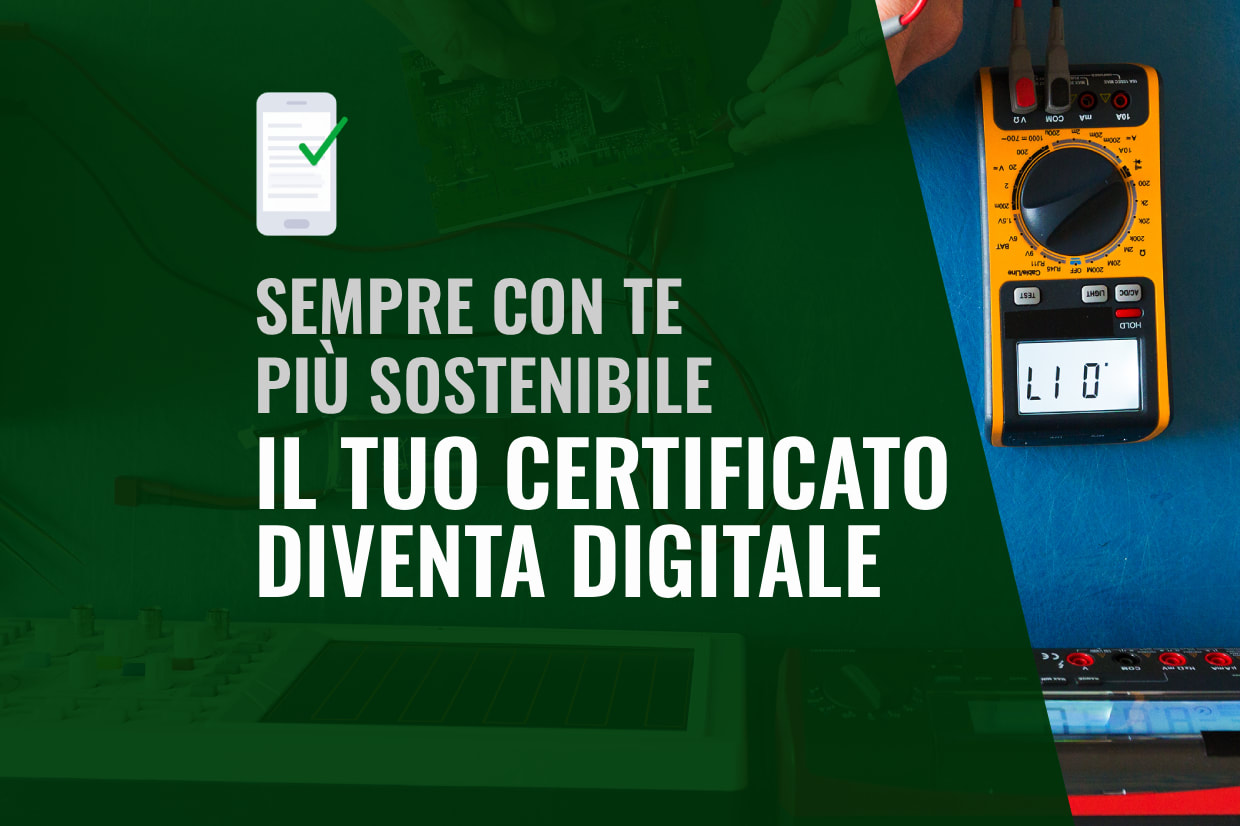 Il certificato di taratura diventa digitale
