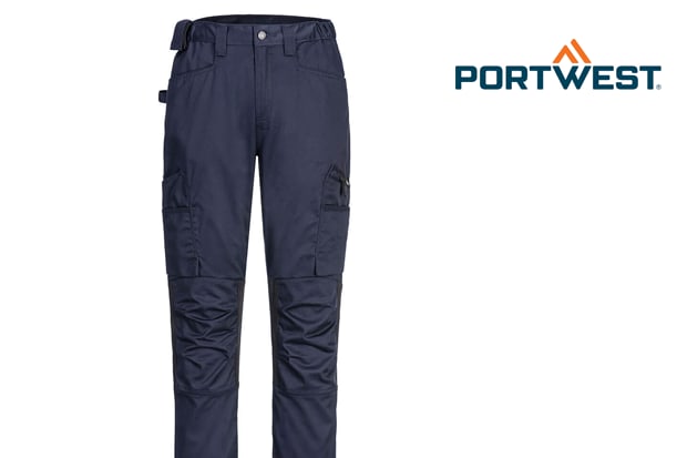 Image of navy blue workwear trousers