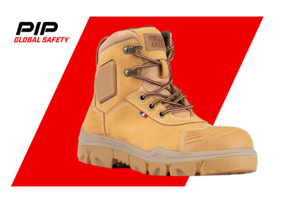 chaussure de sécurité montante beige PIP