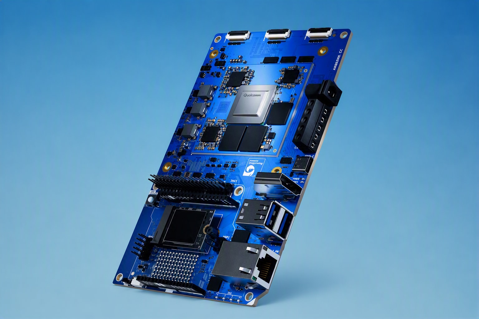 Arduino Product Q board designed for intelligent prototyping and Linux-based development.