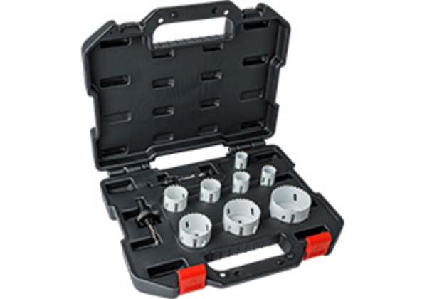 ERKO : Coffret trépans bimetal 8 diamètres 22-67mm