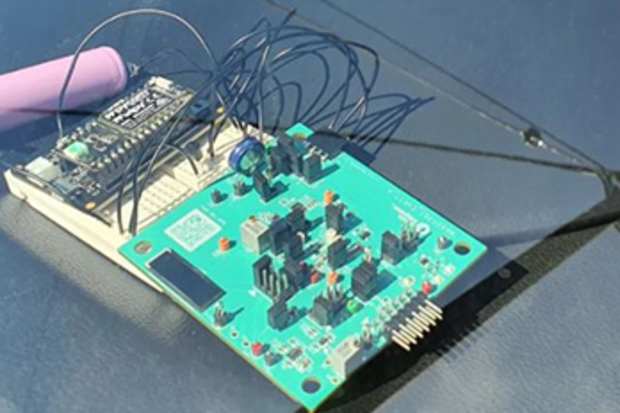 Solar powered head-up display