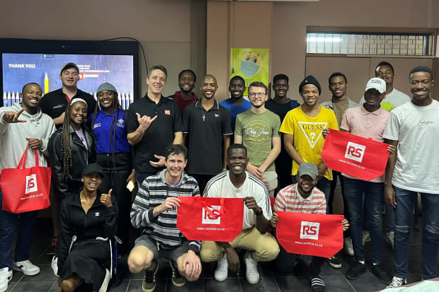 Gruppe af studerende fra et Superskills event i Sydafrika.