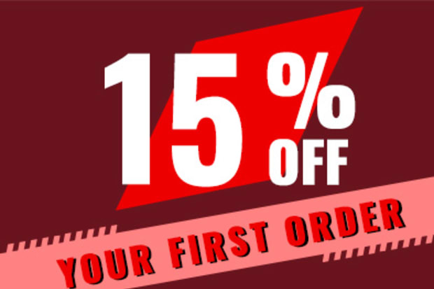 15% OFF Your First Order