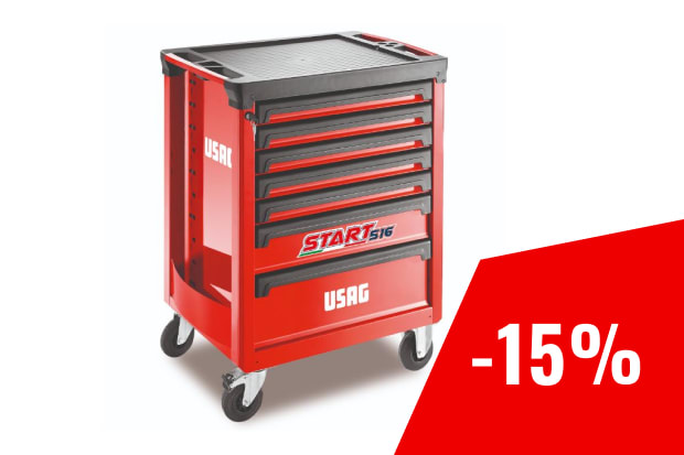 516 ST7V  CARRELLO START ROSSO VUOTO